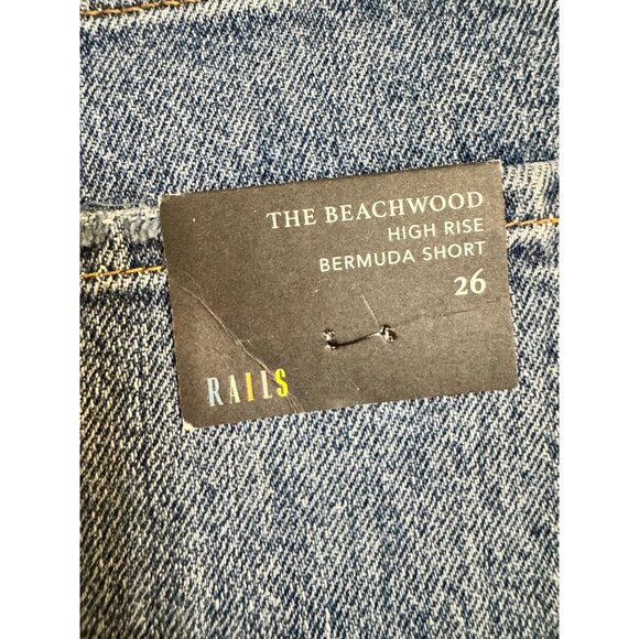 Rails Beachwood High Rise Size 26 Bermuda Shorts Demin Jean NWT - Picture 7 of 10